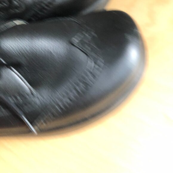 Dromedaris Hornbill Leather Lace Up Loafer Shoe Sz 39 Black Wingtip Comfort MINT - Picture 5 of 13